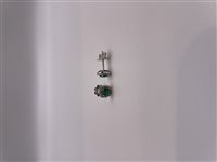 Orecchini Crieri Donna Orecchini in oro bianco brillanti e smeraldi in Oro Smeraldo 0.53 Ct CRE OPLPPK078DE1000 - CRE OPLPPK078DE1000